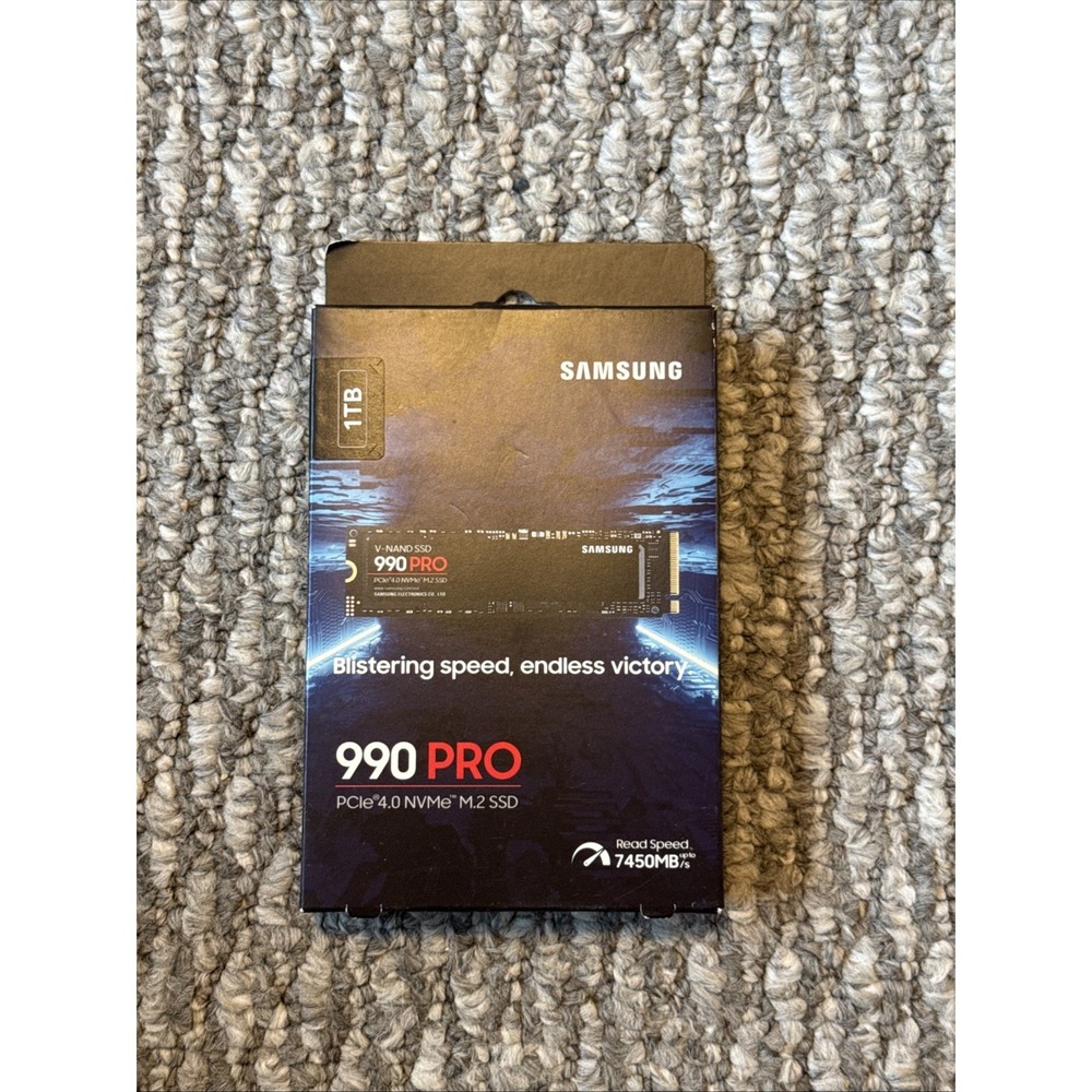 New Samsung M.2 990 Pro 1TB 4.0 NVMe M.2 SSD MZ-V9P1T0 Brand New Sealed